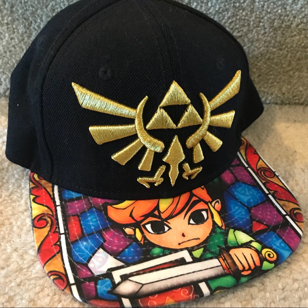 Legend Of Zelda Triforce Stained Glass Hat
